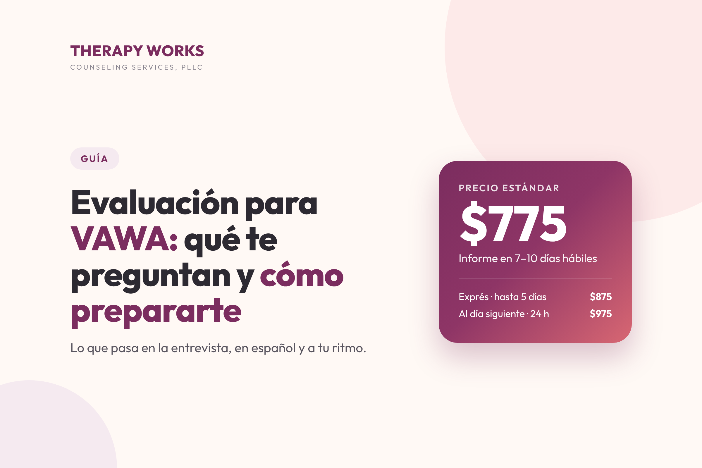 VAWA Assessment: What You're Asked and How to Prepare